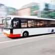 53680922 - driving bus in city traffic in motion blur